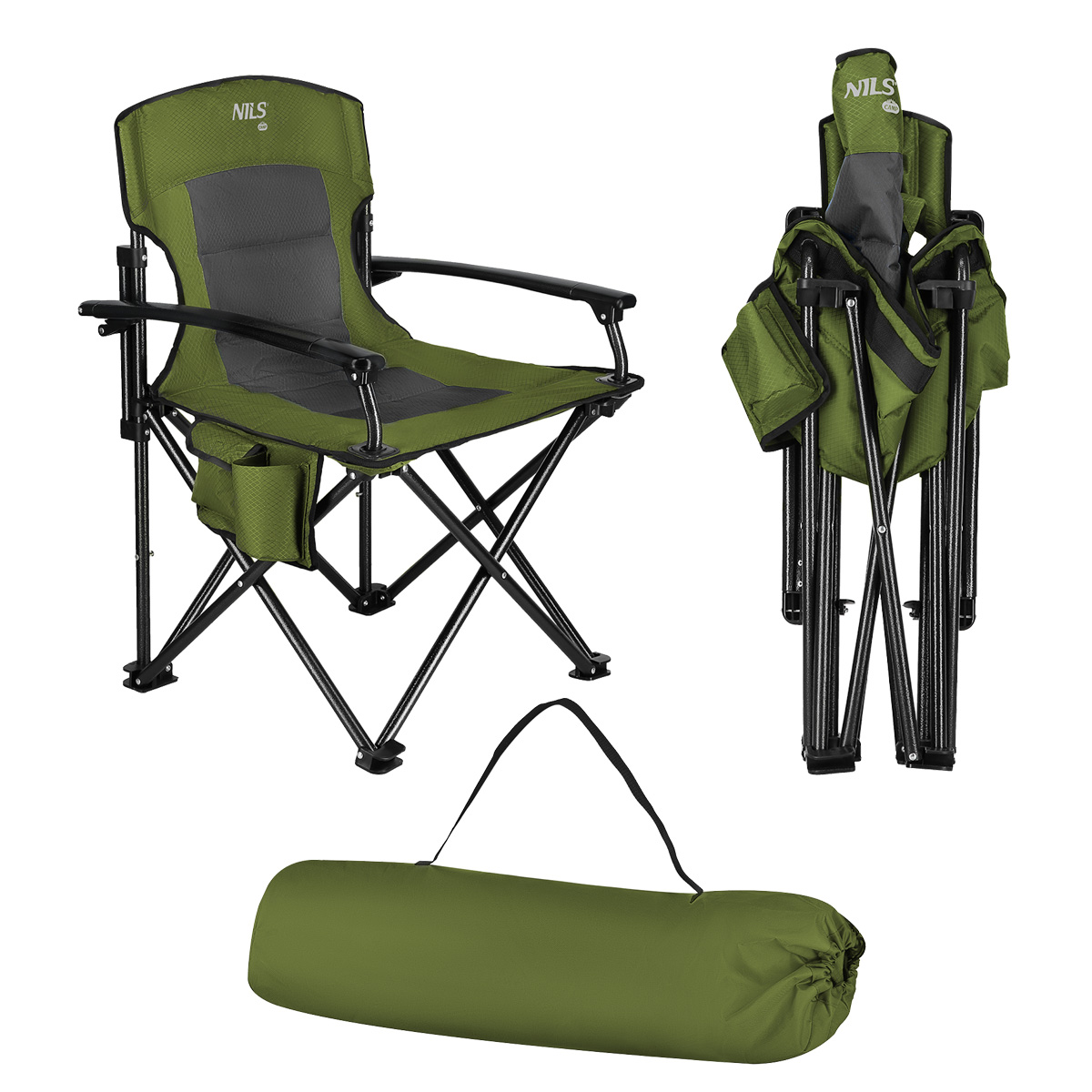 bilde 2 - NC3075 GREEN CAMPING CHAIR NILS CAMP