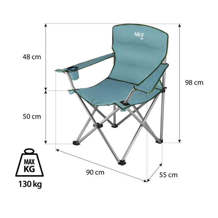 bilde 3 - NC3079 GREEN CAMPING CHAIR NILS CAMP