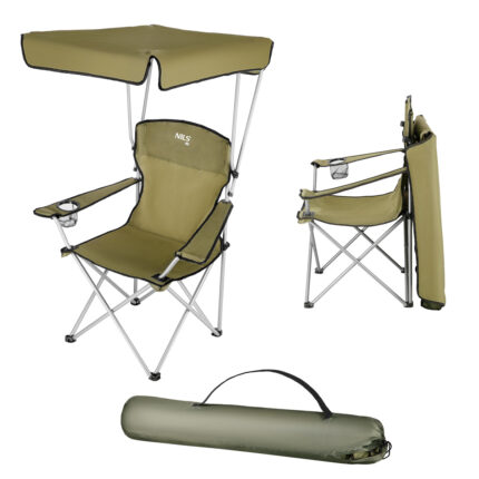 bilde 2 - NC3087 GREEN CAMPING CHAIR SUNSHADE NILS CAMP