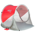 bilde 1 - NC3142 RED-Grey Pop UP BEACH TENT NILS CAMP