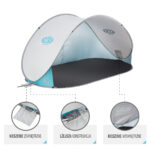 bilde 2 - NC3174 LIGHT GREY Pop UP BEACH TENT NILS CAMP