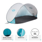 bilde 3 - NC3174 LIGHT GREY Pop UP BEACH TENT NILS CAMP
