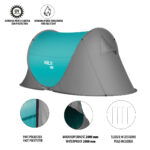 bilde 3 - NC3743 CAMPING POP UP TENT TURQUOISE NILS CAMP