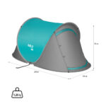bilde 4 - NC3743 CAMPING POP UP TENT TURQUOISE NILS CAMP