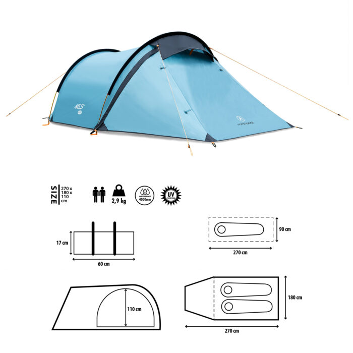 bilde 7 - NC6003 CAMPING TENT GREEN NORTH PEAK NILS CAMP