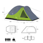 bilde 8 - NC6006 GREEN-GRAY CAMPING TENT DISCOVERY NILS CAMP
