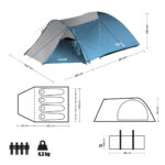 bilde 5 - NC6012 Blå-GRAY CAMPING TENT TREKKER NILS CAMP