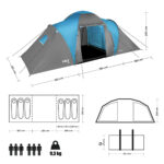 bilde 6 - NC6031 Blå-GRAY CAMPING TENT HIGLAND NILS CAMP