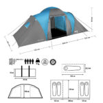 bilde 6 - NC6431 CAMPING TENT BLUE-GRAY HØYLAND IV NILS CAMP