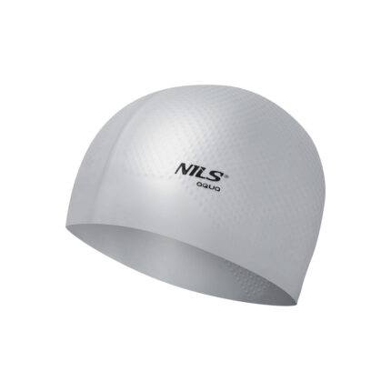 bilde 1 - NQC SOLID COLOR GRAY SILICONE SIMMING CAP DOTS NILS AQUA
