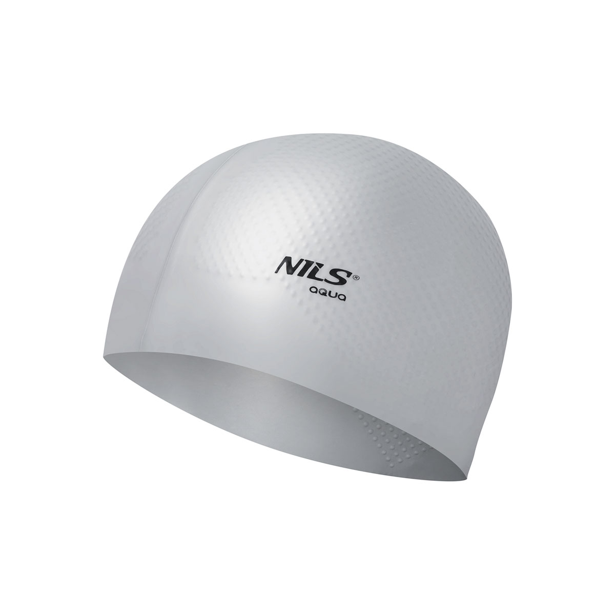 bilde 1 - NQC SOLID COLOR GRAY SILICONE SIMMING CAP DOTS NILS AQUA