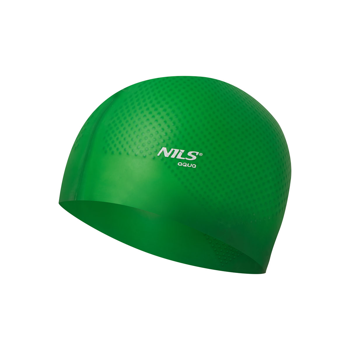 bilde 1 - NQC SOLID COLOR GREEN SILICONE SIMMING CAP DOTS NILS AQUA