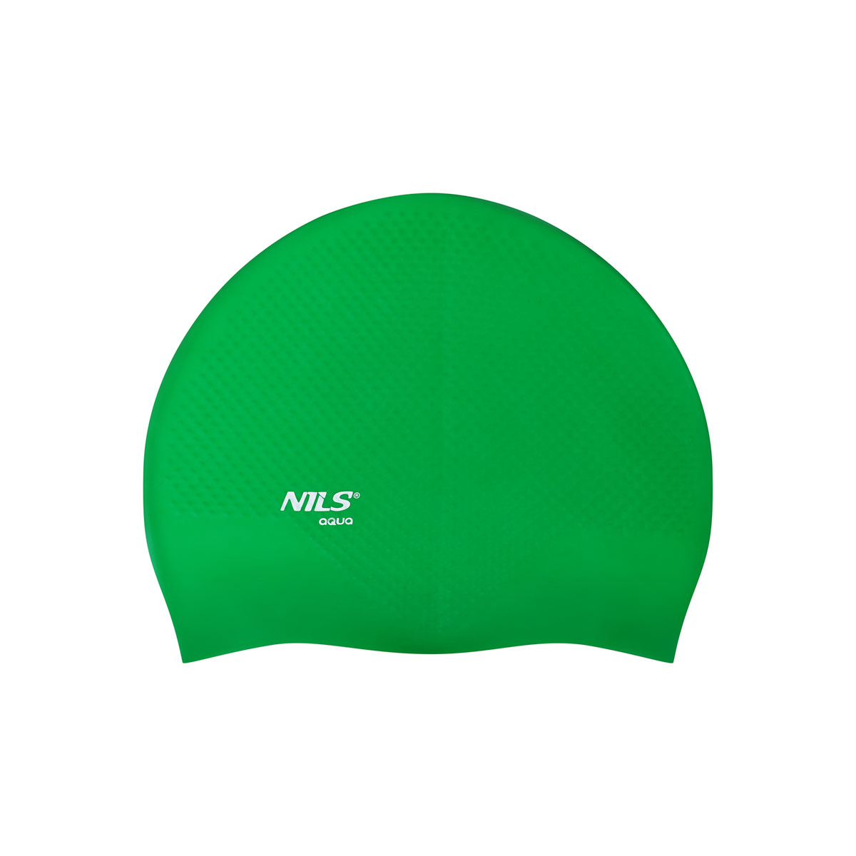 bilde 2 - NQC SOLID COLOR GREEN SILICONE SIMMING CAP DOTS NILS AQUA