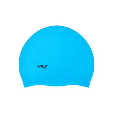 bilde 2 - NQC SOLID COLOR LIGHT BLUE SILICONE SIMMING CAP DOTS NILS AQUA