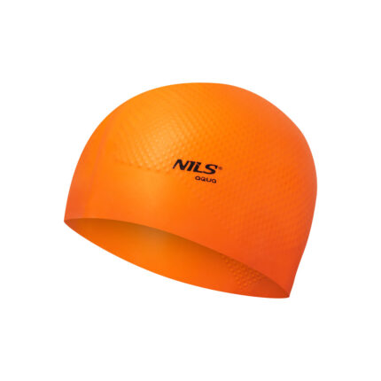 bilde 1 - NQC SOLID COLOR Orange SILICONE SIMMING CAP DOTS NILS AQUA