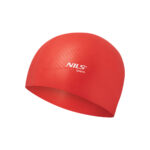bilde 1 - NQC SOLID COLOR RED Silikone SIMMING CAP DOTS NILS AQUA