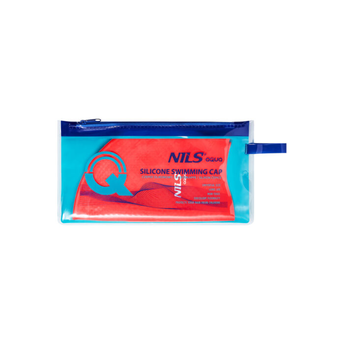 bilde 5 - NQC SOLID COLOR RED Silikone SIMMING CAP DOTS NILS AQUA