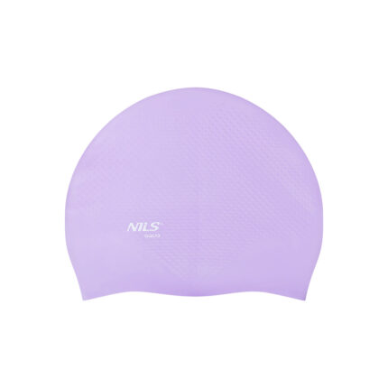 bilde 2 - NQC SOLID COLOR VIOLET SILICONE SIMMING CAP DOTS NILS AQUA