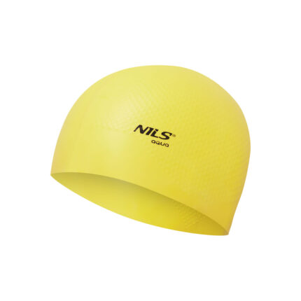 bilde 1 - NQC SOLID COLOR YELLOW SILICONE SIMMING CAP DOTS NILS AQUA