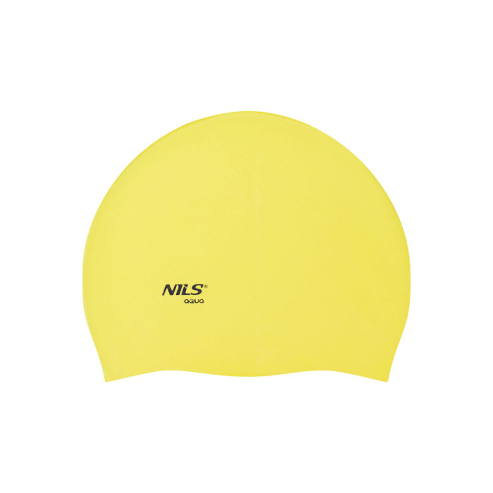 bilde 2 - NQC SOLID COLOR YELLOW SILICONE SIMMING CAP DOTS NILS AQUA