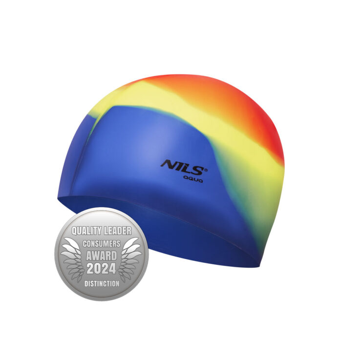 bilde 4 - NQC MULTICOLOR M04 SILICONE SIMMING CAP NILS AQUA