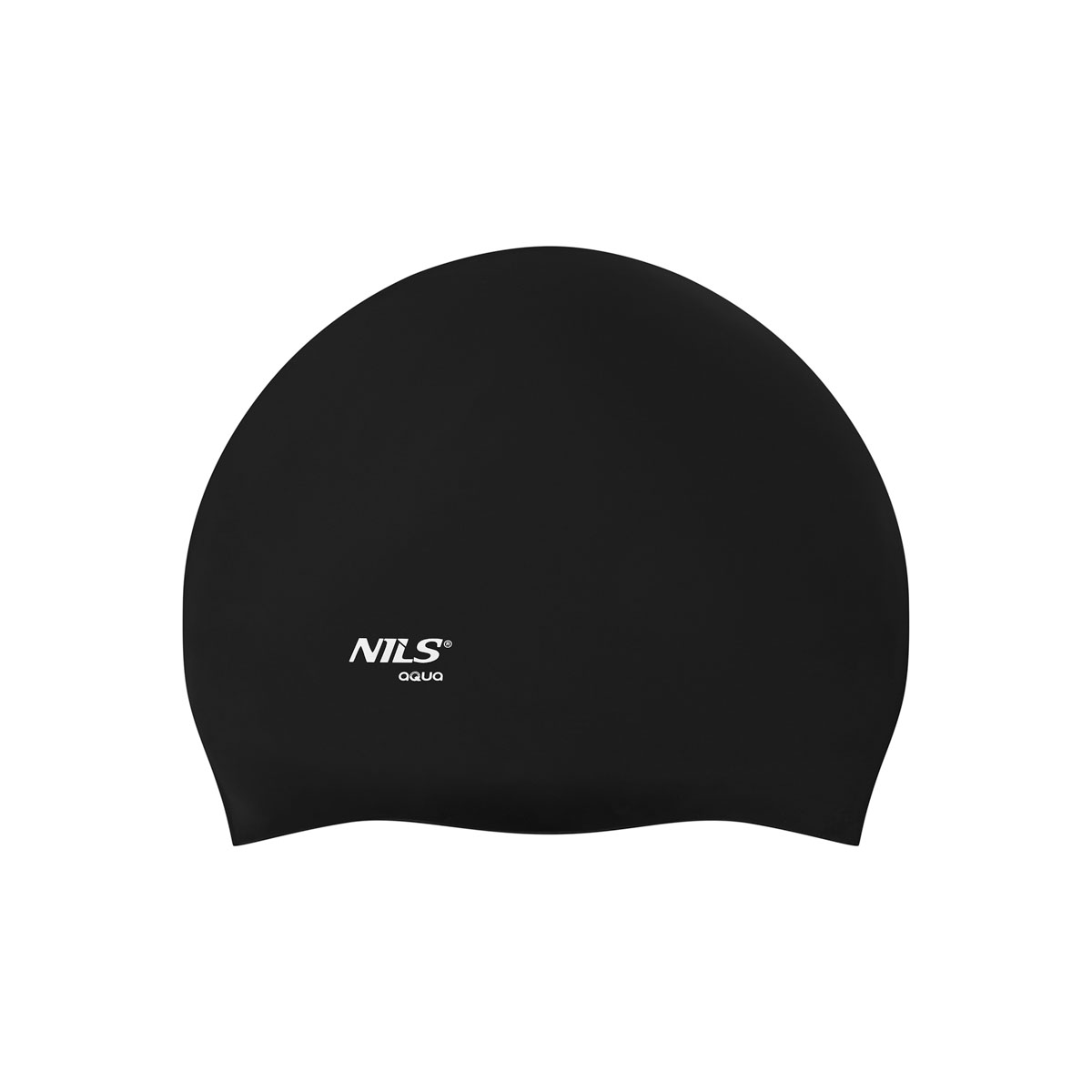 bilde 2 - NQC SOLID COLOR BK01 BLACK SILICONE SIMMING CAP NILS AQUA