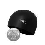 bilde 4 - NQC SOLID COLOR BK01 BLACK SILICONE SIMMING CAP NILS AQUA