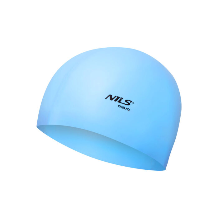 bilde 1 - NQC SOLID COLOR BL01 LIGHT BLUE SILICONE SIMMING CAP NILS AQUA