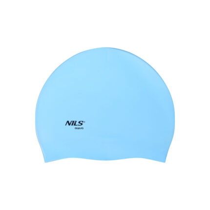 bilde 2 - NQC SOLID COLOR BL01 LIGHT BLUE SILICONE SIMMING CAP NILS AQUA