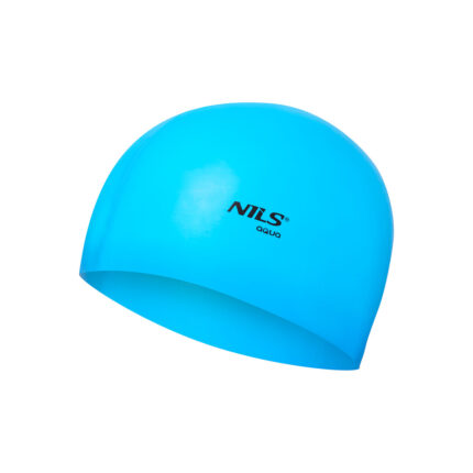 bilde 1 - NQC SOLID COLOR BL02 Blå SILICONE SIMMING CAP NILS AQUA