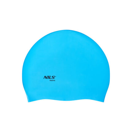 bilde 2 - NQC SOLID COLOR BL02 Blå SILICONE SIMMING CAP NILS AQUA
