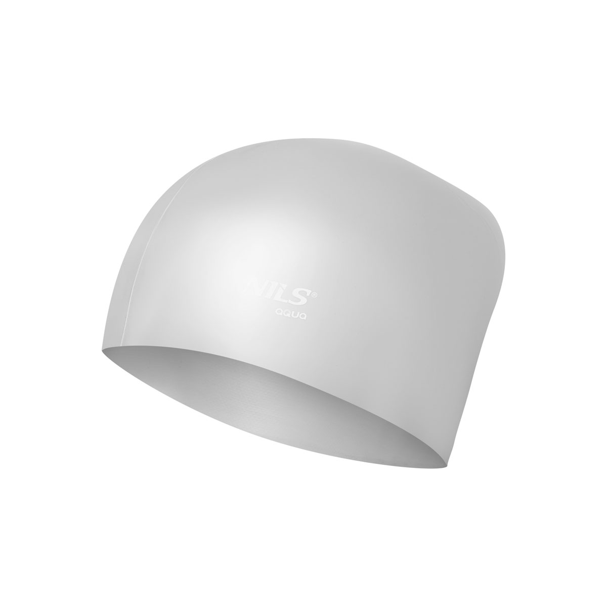 bilde 1 - NQC SOLID COLOR GRAY SILICONE SIMMING CAP For Long HAIR NILS AQUA