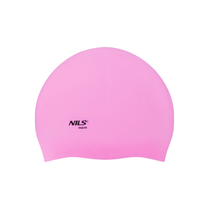 bilde 2 - NQC SOLID COLOR PINK SILICONE SIMMING CAP DOTS NILS AQUA