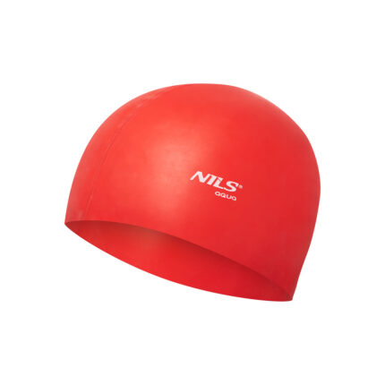 bilde 1 - NQC SOLID COLOR RD01 RED SILICONE SIMMING CAP NILS AQUA