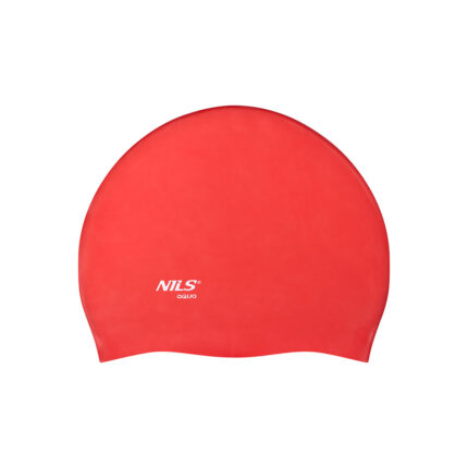 bilde 2 - NQC SOLID COLOR RD01 RED SILICONE SIMMING CAP NILS AQUA