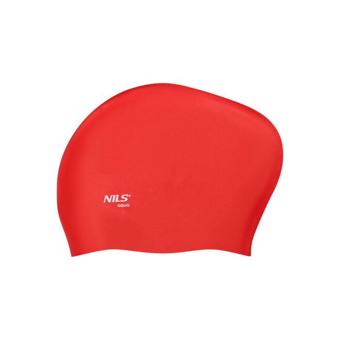 bilde 4 - NQC SOLID COLOR RED Silikone SIMMING CAP DOTS NILS AQUA