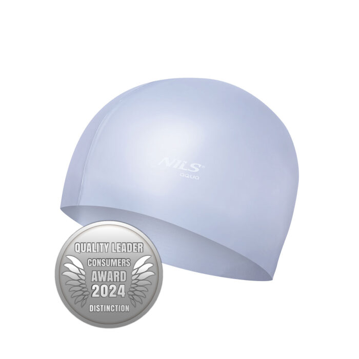 bilde 4 - NQC SOLID COLOR SL01 GRAY SILICONE SIMMING CAP NILS AQUA