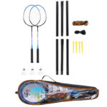 bilde 1 - SRZ012 Steel/Badminton SET 2 ROCKETS + 3 SHUTTLECCKS + MESH + FORSIDE NILS