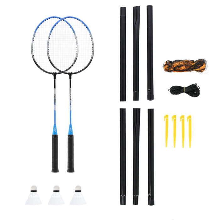 bilde 7 - SRZ012 Steel/Badminton SET 2 ROCKETS + 3 SHUTTLECCKS + MESH + FORSIDE NILS