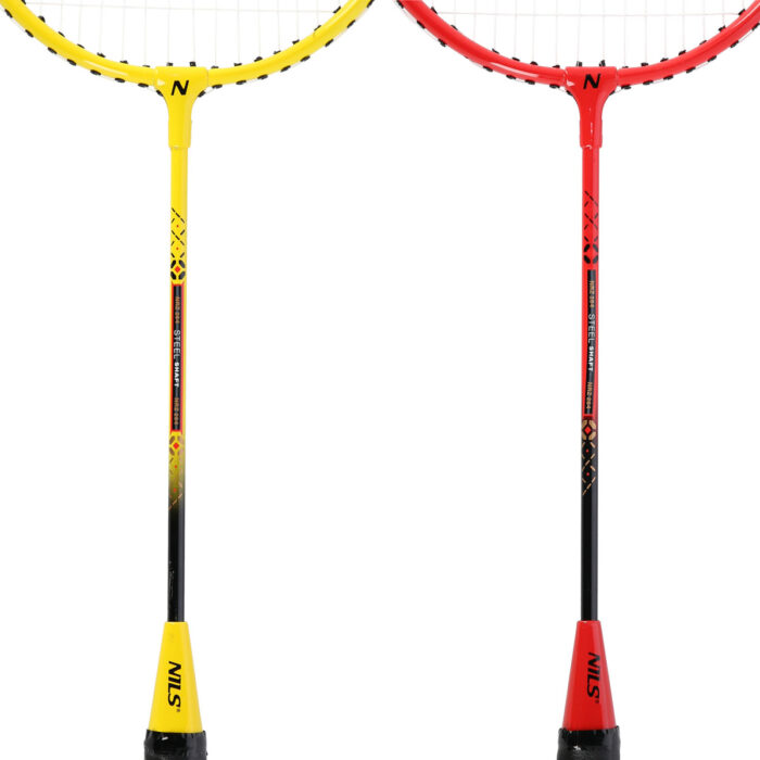 bilde 5 - SRZ264 ALUMINUM / BADMONTON SET 4 ROCKETS + 3 SHUTLECOCKS FEathers + NET 600x60cm + FORSIDE NILS