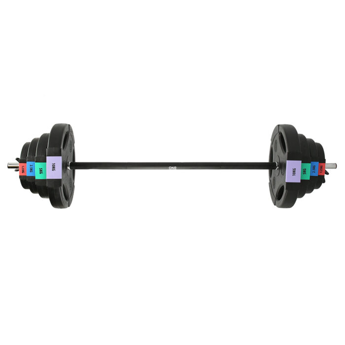bilde 1 - GSPO40 ADJUSTABELLE BARBELL med COMPOSITE-PLATER 42 KG EN FASSER