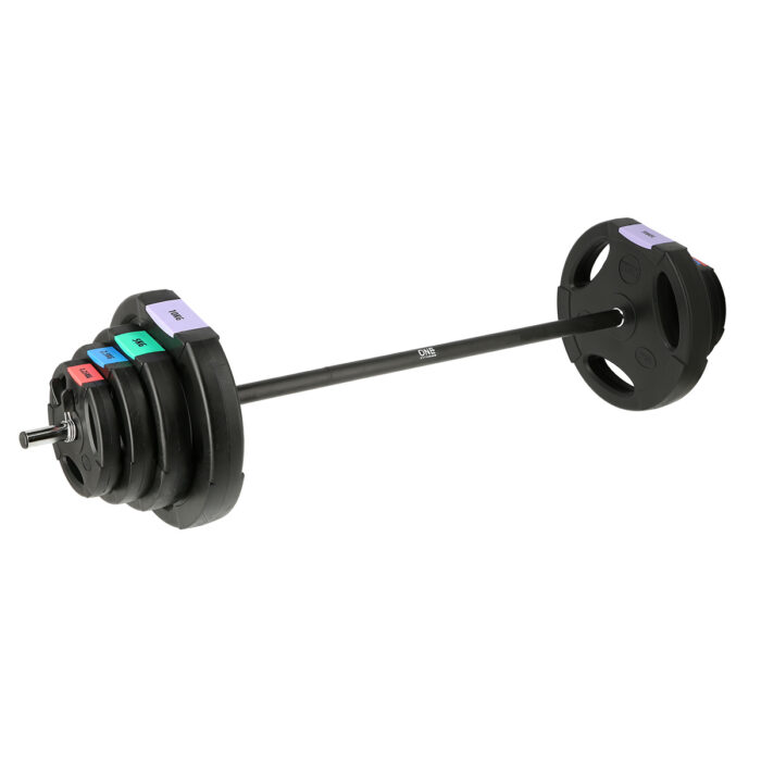 bilde 2 - GSPO40 ADJUSTABELLE BARBELL med COMPOSITE-PLATER 42 KG EN FASSER