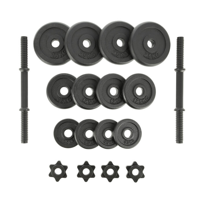 bilde 5 - STO20 BLACK PLATES DUMBELL SET I SUITCASE 2 x 9 KG En FASSER