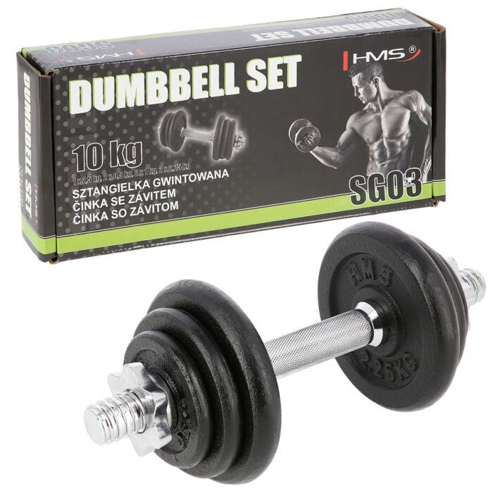 bilde 3 - SG03 CAST IRON DUMBELL 10 KG