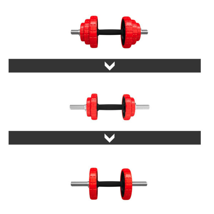 bilde 4 - SGGX20 Dumbell SET-BARBELL 20KG HMS