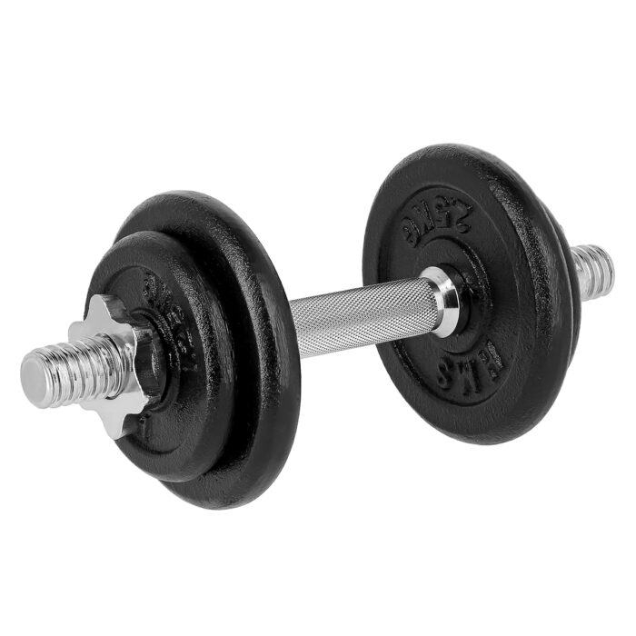 bilde 4 - ST20 BLACK PLATES Dumbell SET i SUITCASE 20KG HMS