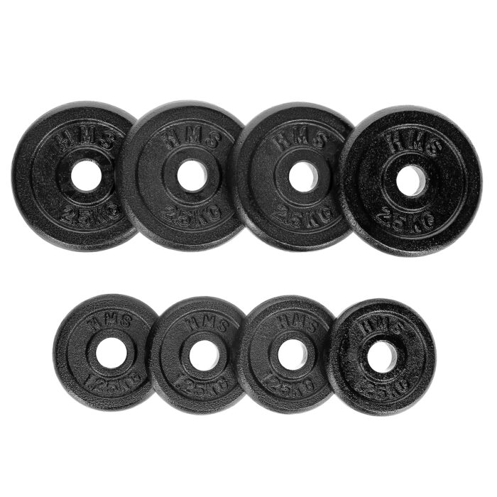 bilde 6 - ST20 BLACK PLATES Dumbell SET i SUITCASE 20KG HMS