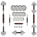 bilde 1 - STC21 CHROME DUMBELL SET i en SUITCASE 20KG HMS