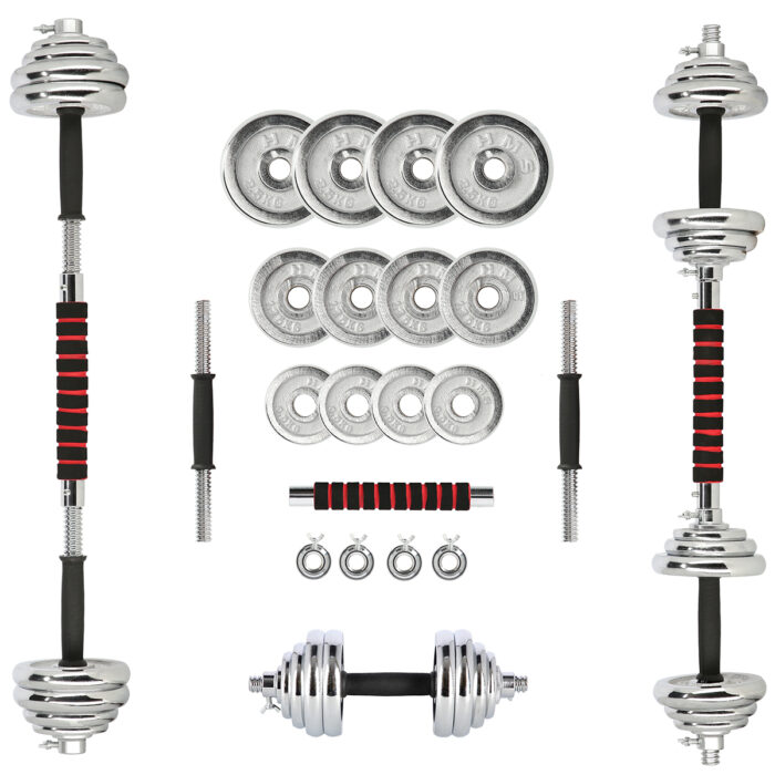 bilde 1 - STC21 CHROME DUMBELL SET i en SUITCASE 20KG HMS