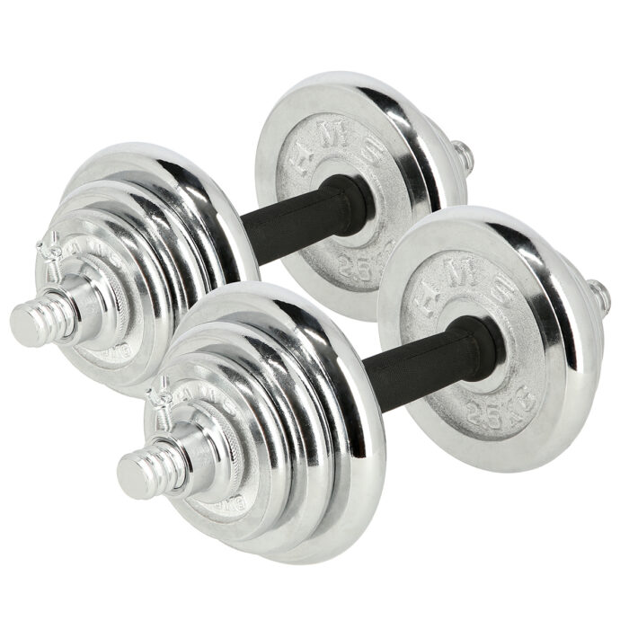 bilde 3 - STC21 CHROME DUMBELL SET i en SUITCASE 20KG HMS